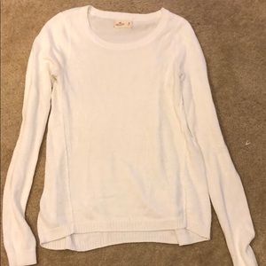 Hollister white sweater